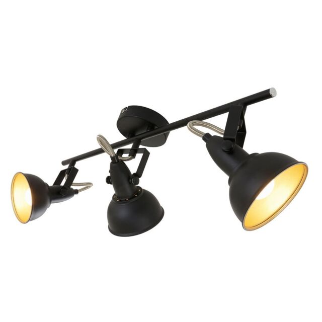 BRILONER Black Gold 3xE14 40W Requires Bulb Ceiling Light - image 1
