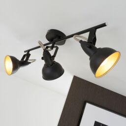 BRILONER Black Gold 3xE14 40W Requires Bulb Ceiling Light - thumbnail 5