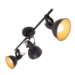 BRILONER Black Gold 3xE14 40W Requires Bulb Ceiling Light - thumbnail 6