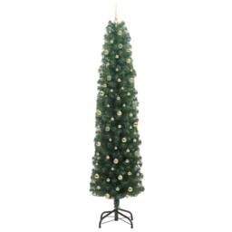 Berkfield Home Artificial Christmas Tree with 300 LEDs with Stand Green 240 cm - thumbnail 4