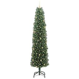 Berkfield Home Artificial Christmas Tree with 300 LEDs with Stand Green 240 cm - thumbnail 3