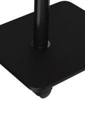 Living and Home Modern Minimalist C Shaped Side Table with Lockable Wheels in Light Oak - thumbnail 9