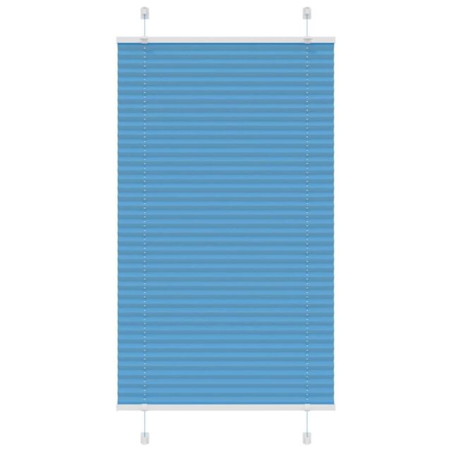 Berkfield Home Pleated Blind Blue 70x150 cm Fabric Width 69.4 cm Polyester - image 1