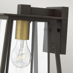 Netlighting Walker 1 Light Small Outdoor Wall Lantern Bronze IP44 E27 - thumbnail 2
