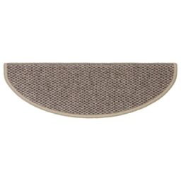 Berkfield Home Stair Mats Self-adhesive Sisal-Look 15 pcs 65x21x4 cm Dark Beige - Size: Medium - thumbnail 6