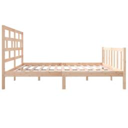 Berkfield Home Bed Frame Solid Wood Pine 160x200 cm in Light Tan - thumbnail 5