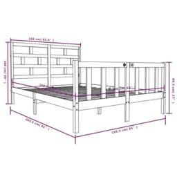 Berkfield Home Bed Frame Solid Wood Pine 160x200 cm in Light Tan - thumbnail 9