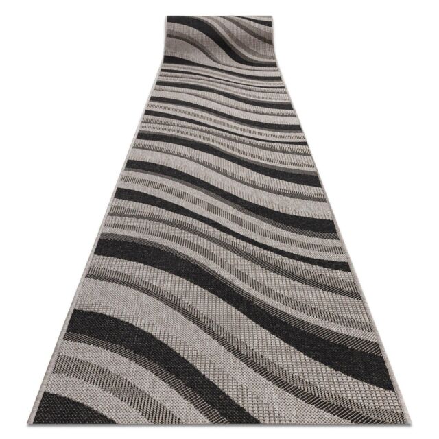 RugsX Sizal Floorlux Runner in Silver - Size: 100 cm x 370 cm - image 1