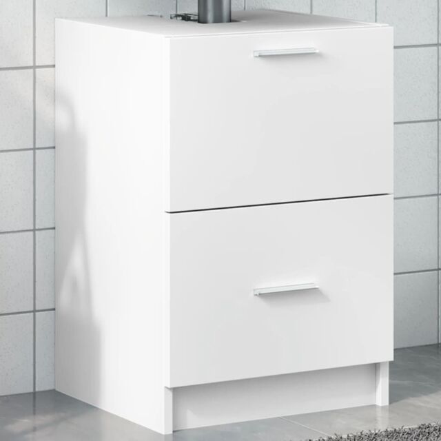 Berkfield Home Sink Cabinet White 40x37x59 cm Engineered Wood - Size: 40 x 37 x 59 cm - image 1