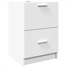 Berkfield Home Sink Cabinet White 40x37x59 cm Engineered Wood - Size: 40 x 37 x 59 cm - thumbnail 2
