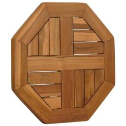Berkfield Home Table Top 40x40x2.5 cm Octagonal Solid Wood Teak in Brown