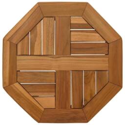 Berkfield Home Table Top 40x40x2.5 cm Octagonal Solid Wood Teak in Brown - thumbnail 3