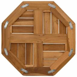 Berkfield Home Table Top 40x40x2.5 cm Octagonal Solid Wood Teak in Brown - thumbnail 5