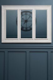 Orsina 3 Section Ash Wood Frame Wall Mirror, Luxurious Triptych Wall Mirror, Weathered Gold Finish 3-Panel Mirror in Natural - thumbnail 3