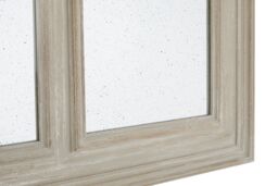Orsina 3 Section Ash Wood Frame Wall Mirror, Luxurious Triptych Wall Mirror, Weathered Gold Finish 3-Panel Mirror in Natural - thumbnail 5