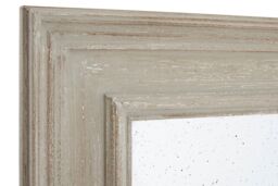 Orsina 3 Section Ash Wood Frame Wall Mirror, Luxurious Triptych Wall Mirror, Weathered Gold Finish 3-Panel Mirror in Natural - thumbnail 4