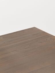 Orsina Versatile Metal & Elm Wood Table, Large Square Table, Sturdy Outdoor Dining Table for Lawn, Patio in Grey - thumbnail 6