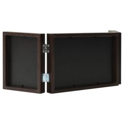 Berkfield Home Trifold Photo Frame Collage Dark Brown 28x18 cm+2x - Size: 28x18 cm - thumbnail 3