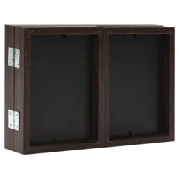 Berkfield Home Trifold Photo Frame Collage Dark Brown 28x18 cm+2x - Size: 28x18 cm - thumbnail 4