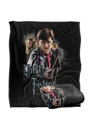 Harry Potter Deathly Hollows Cast Silky Touch Super Soft Throw Blanket 152 X 127 cm in White - thumbnail 2