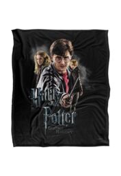 Harry Potter Deathly Hollows Cast Silky Touch Super Soft Throw Blanket 152 X 127 cm in White - thumbnail 1
