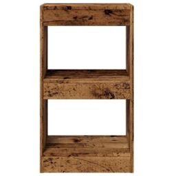 Berkfield Home Book Cabinet/Room Divider Old Wood 40x30x72 cm in Brown - Size: 40 x 30 x 72 cm - thumbnail 4