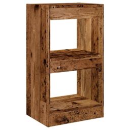 Berkfield Home Book Cabinet/Room Divider Old Wood 40x30x72 cm in Brown - Size: 40 x 30 x 72 cm - thumbnail 6