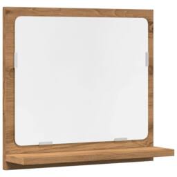 Berkfield Home Bathroom Mirror Cabinet Artisan Oak 40x11x37 cm Engineered Wood in Brown - Size: 40 x 11 x 37 cm