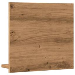 Berkfield Home Bathroom Mirror Cabinet Artisan Oak 40x11x37 cm Engineered Wood in Brown - Size: 40 x 11 x 37 cm - thumbnail 6