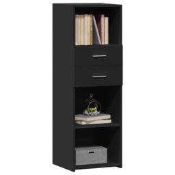 Berkfield Home Highboard Black 40x42.5x124 cm Engineered Wood - thumbnail 3