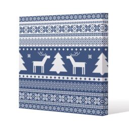 Benjamin Tate Design Knitted ornamental pattern (canvas) / 114 x 114 x 4cm in Natural - Size: 114 x 114 x 4 cm - thumbnail 1