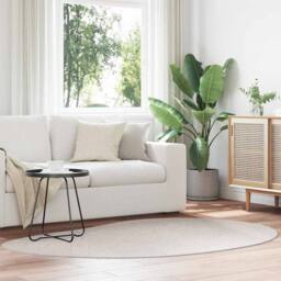 Berkfield Home Modern Area Rug Sand 140x200 cm Polyester Non-Slip in Beige - Size: Medium - thumbnail 2