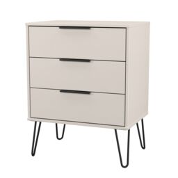 Ready Assembled 2 U Fuji 3 Drawer Chest (Ready Assembled) in Taupe - thumbnail 4