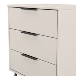 Ready Assembled 2 U Fuji 3 Drawer Chest (Ready Assembled) in Taupe - thumbnail 5