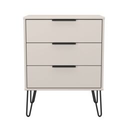 Ready Assembled 2 U Fuji 3 Drawer Chest (Ready Assembled) in Taupe - thumbnail 2