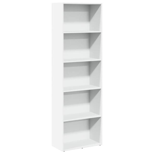 Berkfield Home Bookcase White 60x30x189 cm Engineered Wood - Size: 60 x 30 x 189 cm - image 1