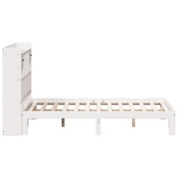 Berkfield Home Bookcase Bed without Mattress White 140x190cm Solid Wood Pine - Size: 140x190 cm - thumbnail 5