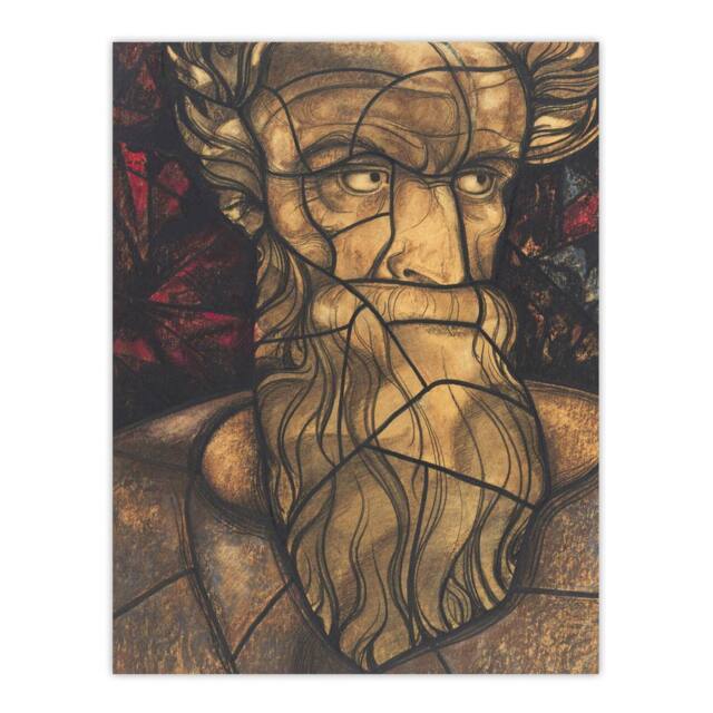 "Artery8 St Matthew Stained Glass Design Holst Wall Art Poster Print - Size: W18"" x H24""" - image 1