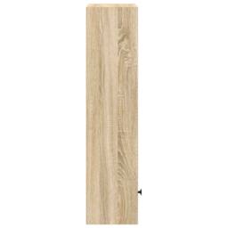 Berkfield Home Bookcase Sonoma Oak 31x24x102 cm Engineered Wood in Light Brown - Size: 31 x 24 x 102 cm - thumbnail 6