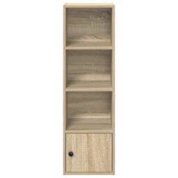Berkfield Home Bookcase Sonoma Oak 31x24x102 cm Engineered Wood in Light Brown - Size: 31 x 24 x 102 cm - thumbnail 5