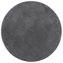 Berkfield Home Rug Short Pile Soft & Washable Anthracite Ã˜ 100 cm in Dark Grey - Size: 100 cm diameter - thumbnail 3