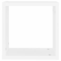 Berkfield Home Wall Cube Shelves 2 pcs White 30x15x30 cm - Size: 30 x 15 x 30 cm - thumbnail 6