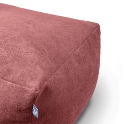 rucomfy Beanbags rucomfy Indoor Large Ottoman Pouffe - Plush Velora Bean Bag Footstool in Dusty Pink - thumbnail 4