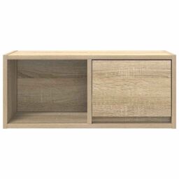 Berkfield Home TV Cabinet Sonoma Oak 60x31x25.5 cm Engineered Wood in Brown - thumbnail 6
