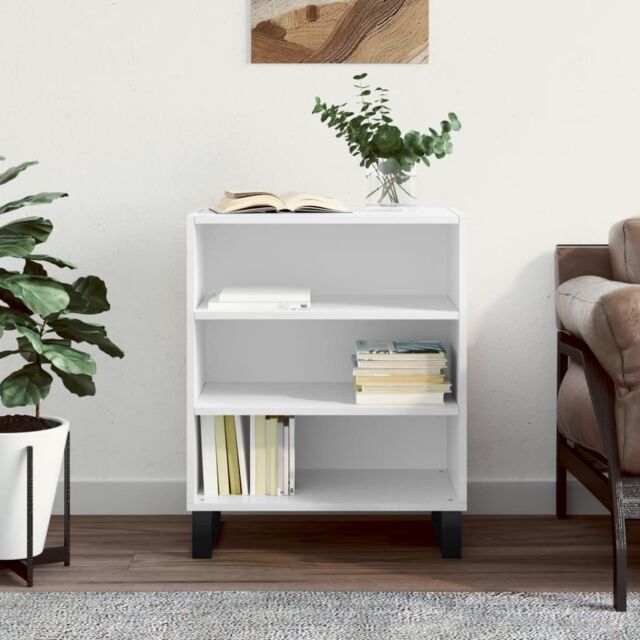 Berkfield Home Sideboard High Gloss White 57x35x70 cm Engineered Wood - Size: 57 x 35 x 70 cm