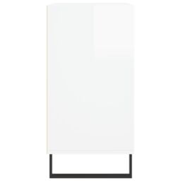 Berkfield Home Sideboard High Gloss White 57x35x70 cm Engineered Wood - Size: 57 x 35 x 70 cm - thumbnail 5