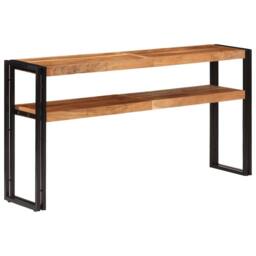 Berkfield Home Dense Console Table 150x30x75 cm Solid Acacia Wood in Brown - Size: 150 x 30 x 75 cm - thumbnail 3