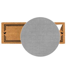 JVL Latex Coir Mat & Runner - Home Hearts in Brown - Size: 40 cm x 120 cm - thumbnail 5