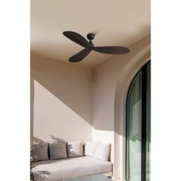 Netlighting Palma Medium Brown DC Ceiling Fan With IP44 DC Motor 6 Speed - thumbnail 5