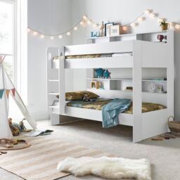 Bedmaster Olly Storage Bunk Bed Without Drawer in Grey - Size: Single - thumbnail 2